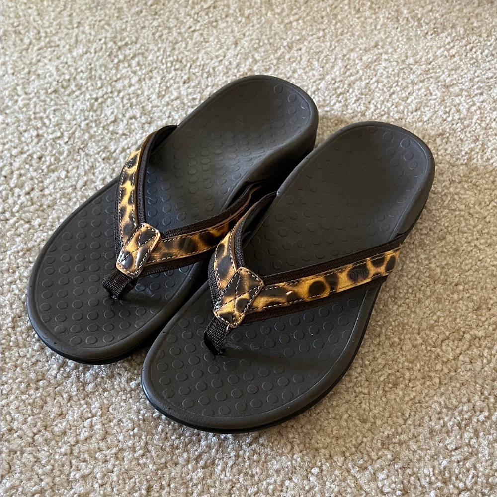 Vionic Leopard Print Sandals - image 1